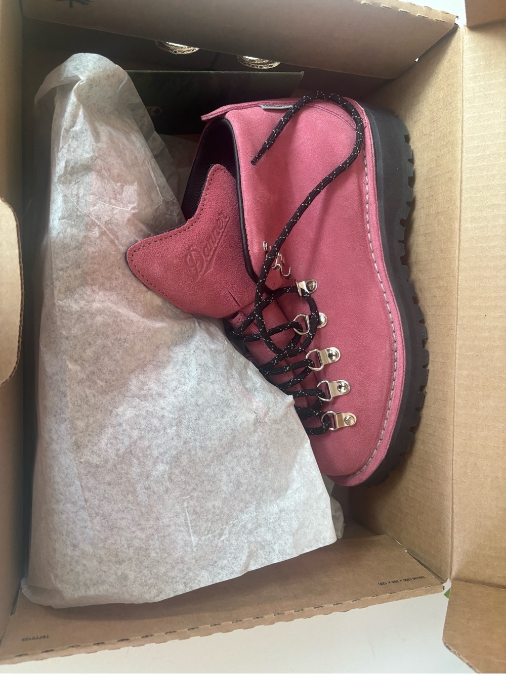 Danner Madhappy Collab Pink Suede Lace-Up Lug Boot